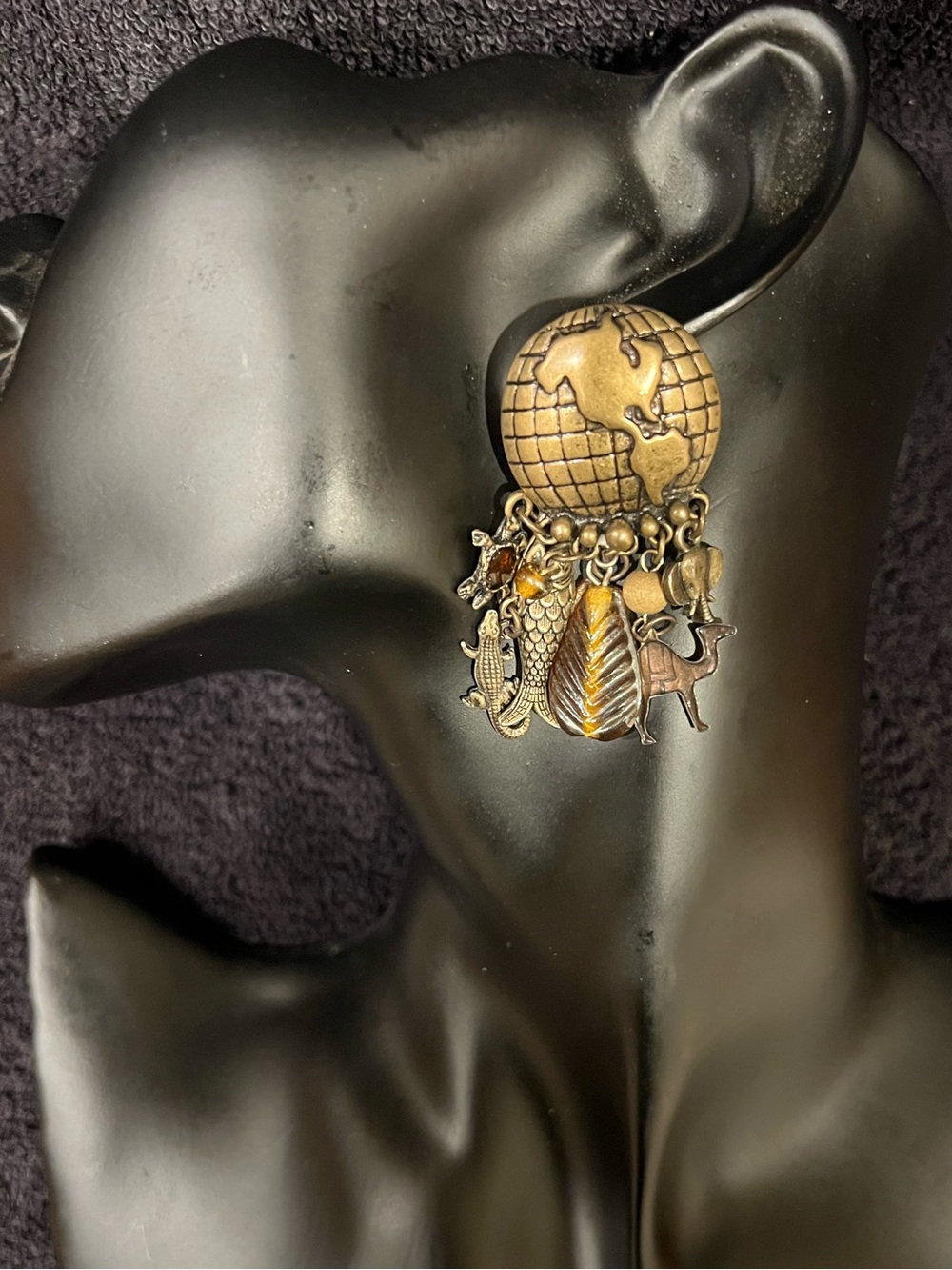 Mother Earth Animal Clip-back Earrings